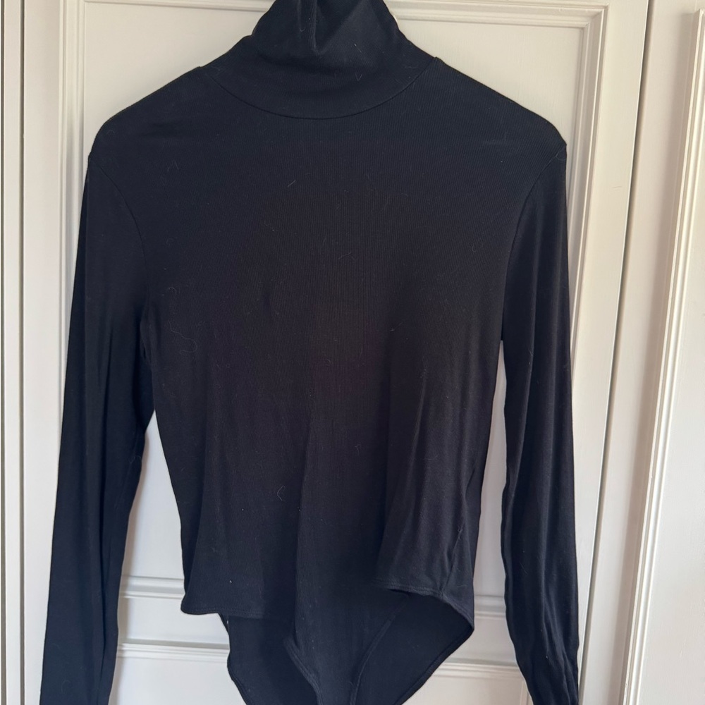 H&M Black Turtleneck Bodysuit size M